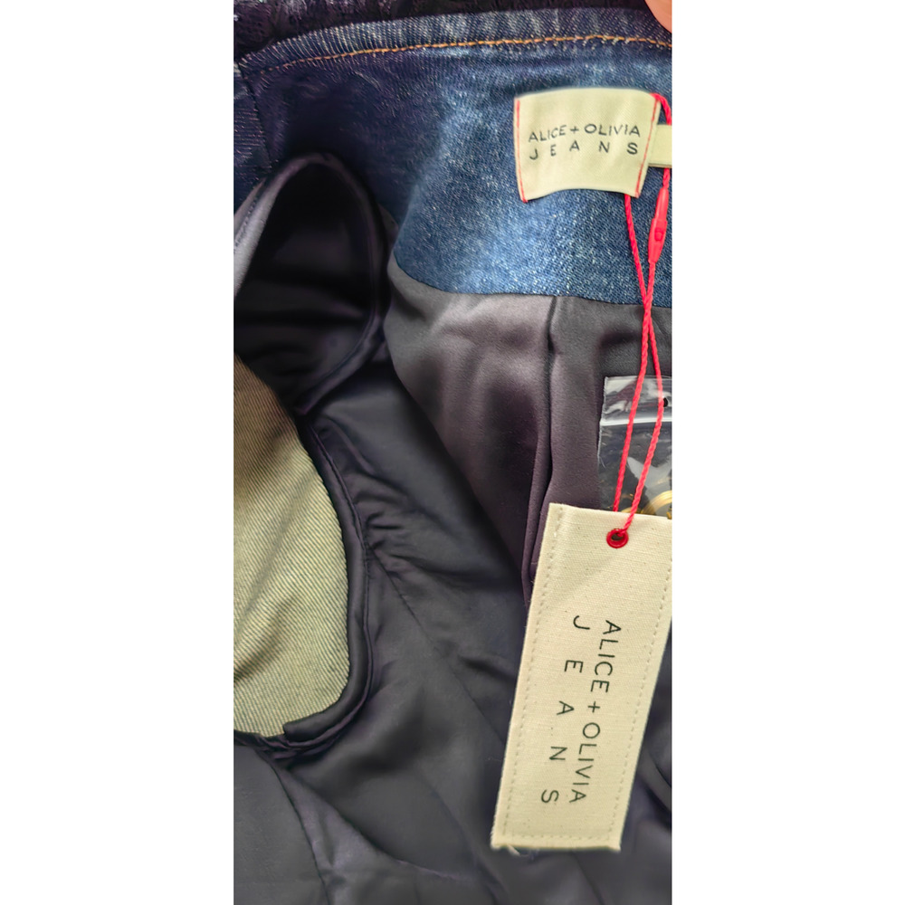 Alice + Olivia ELMIRA DENIM JACKET NWT - Picture 16 of 16